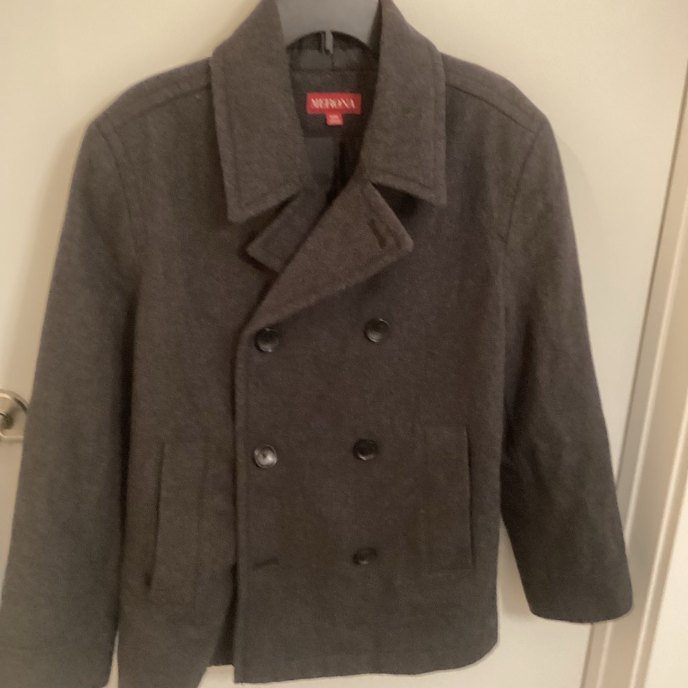 Merona Charcoal Pea Coat for Men